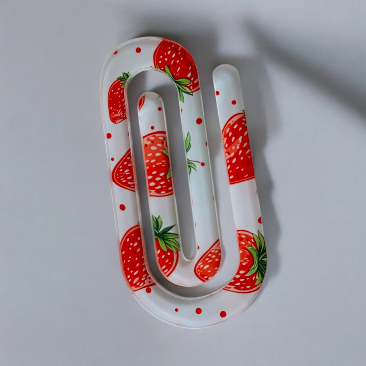 Large Strawberries Jumbo Paper Clip