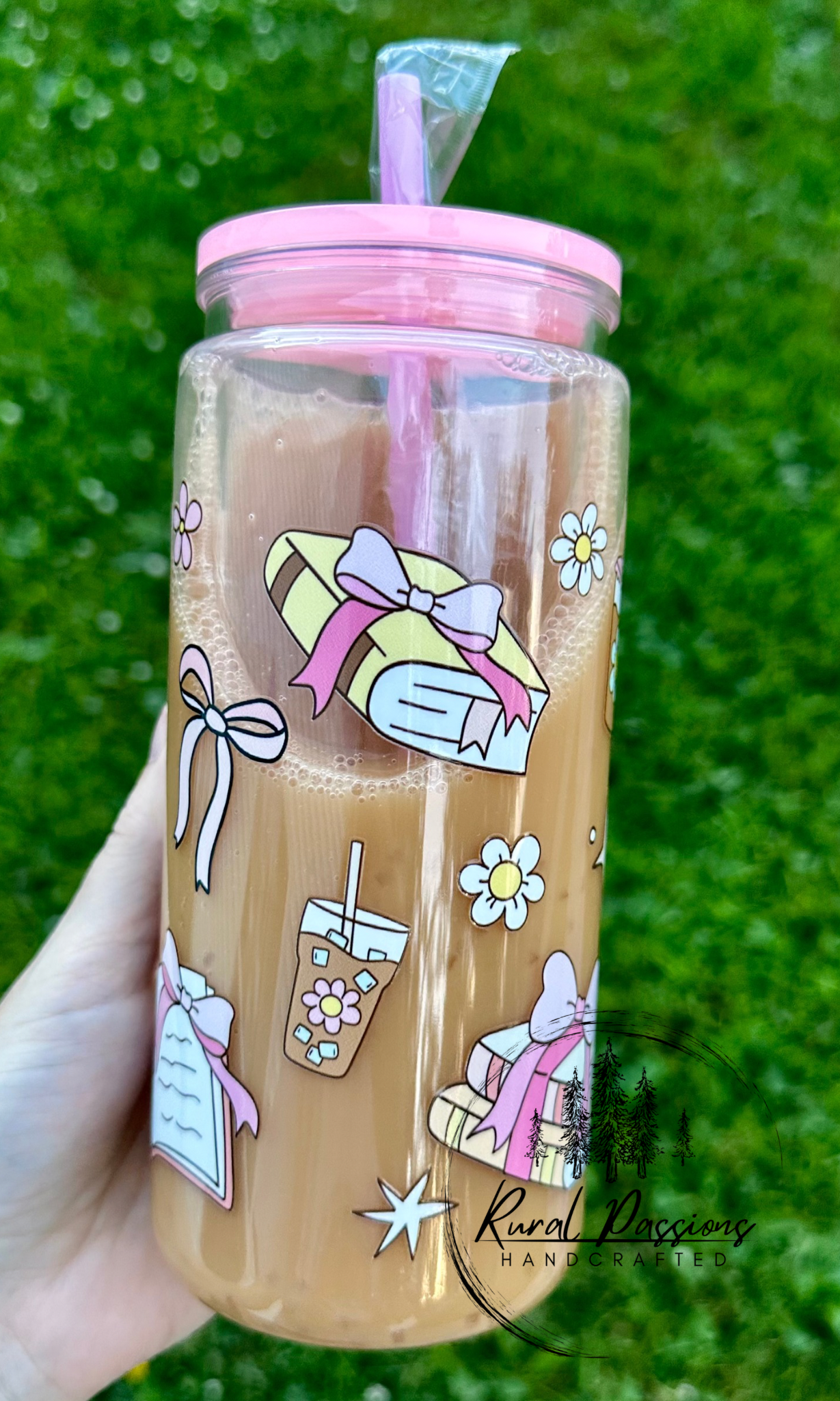 Books Iced Coffee Snow Globe 16oz