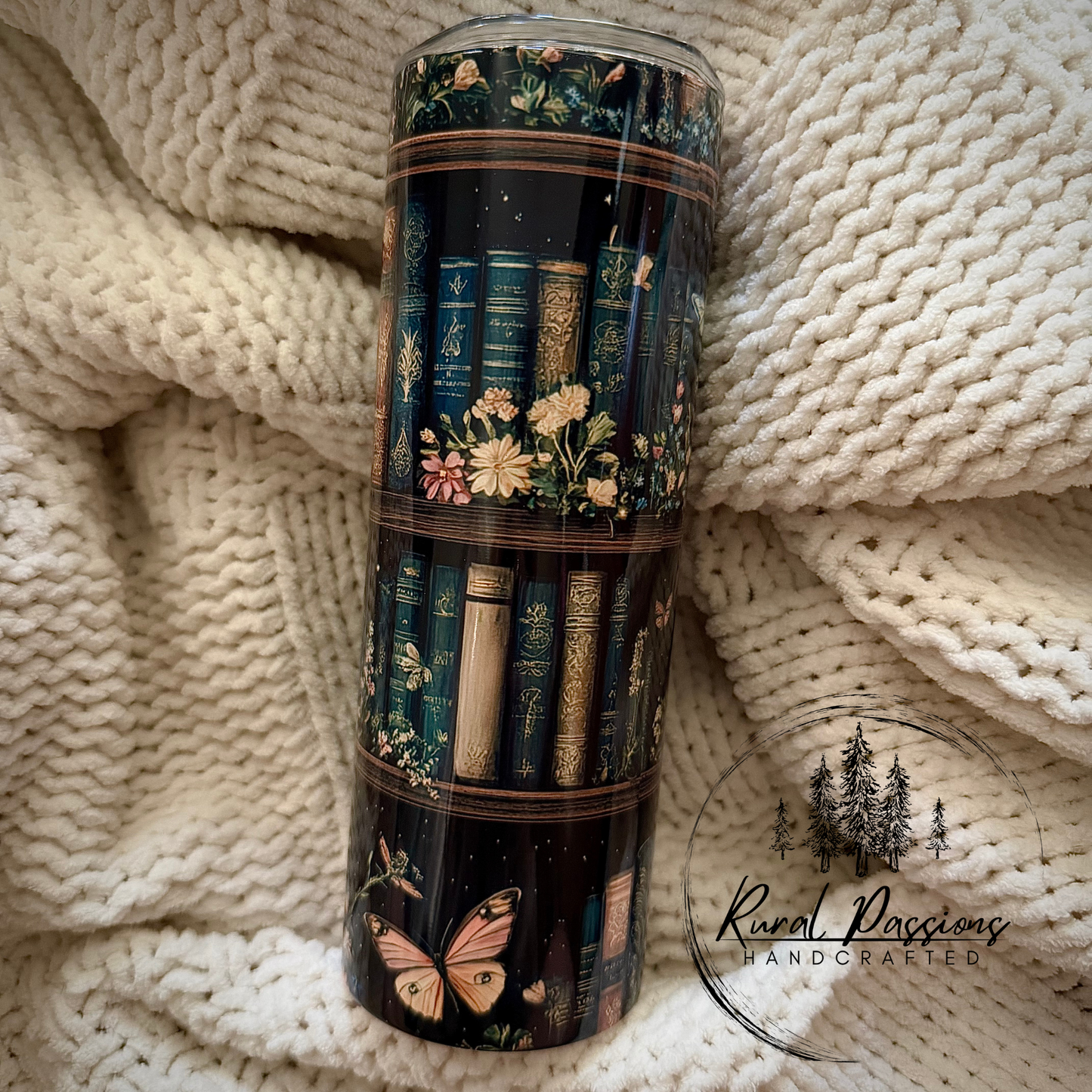 Midnight Bookshelf 20oz Stainless Steel