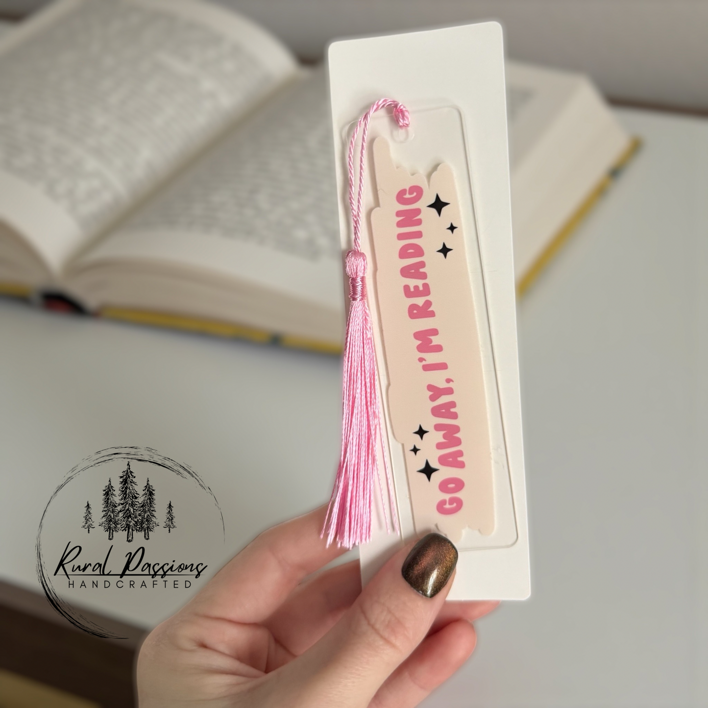 Go Away, I’m Reading Acrylic Bookmark