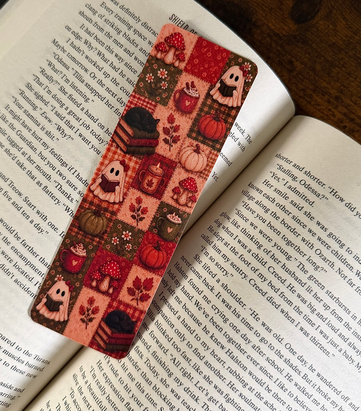 Fall Patchwork Bookmark