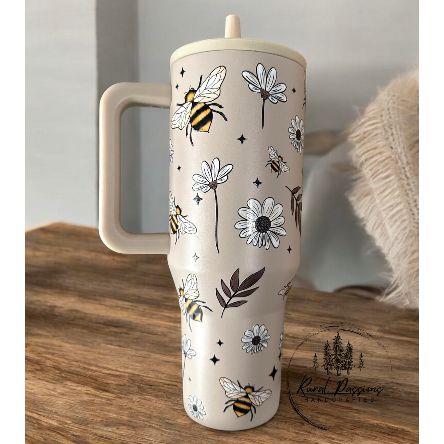 Bees 40oz Sipper Handled