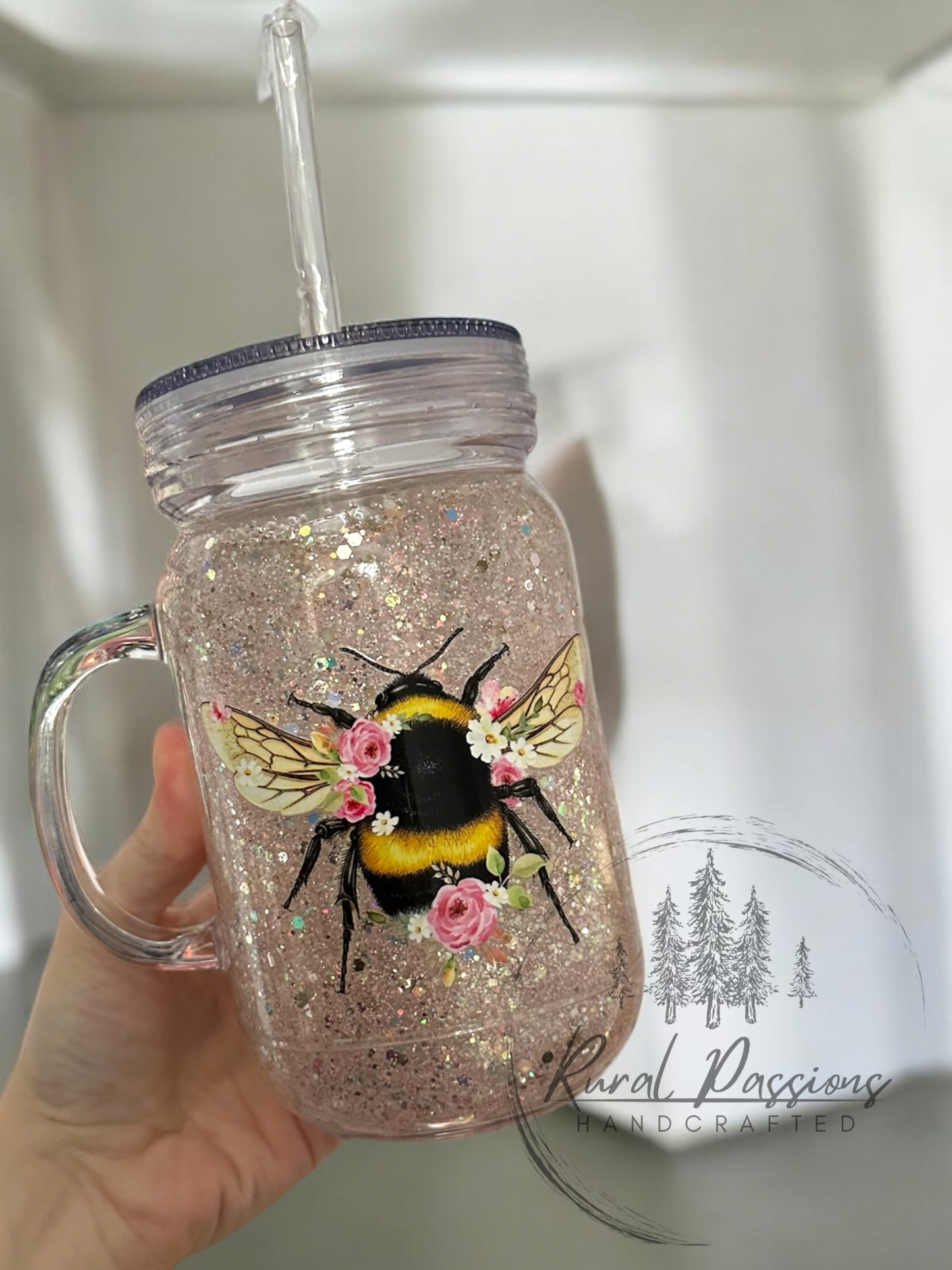Bumblebee Acrylic Snow Globe 15oz