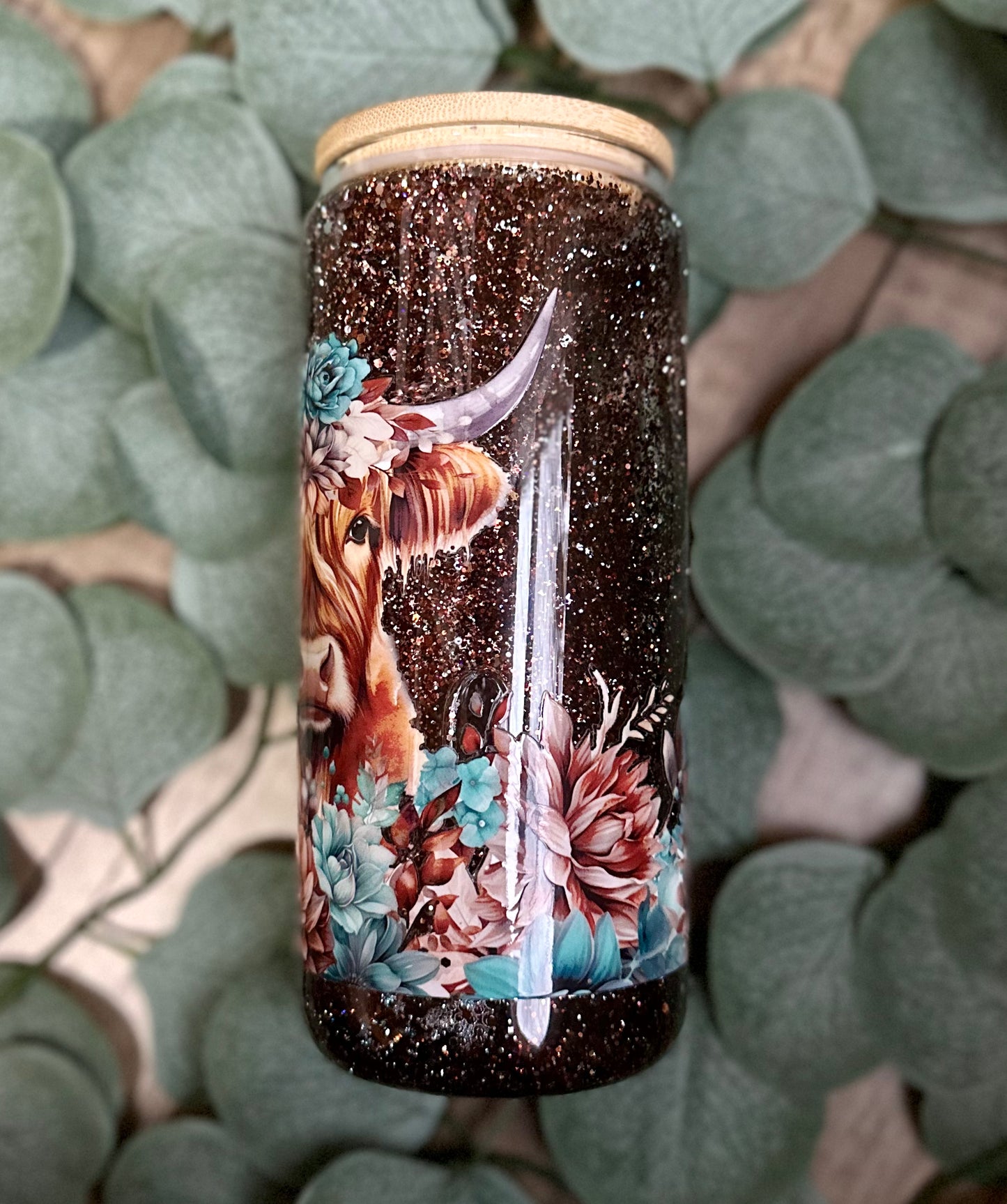 Highland Cow Snow Globe 15oz