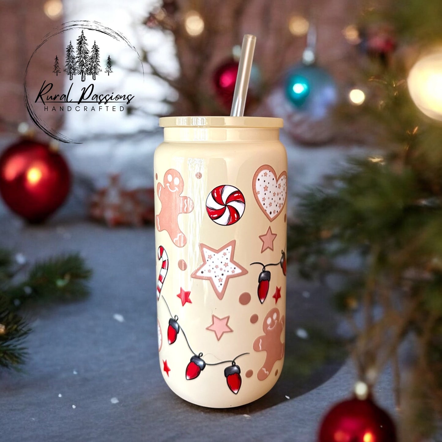 Christmas Junkie 16oz Glass