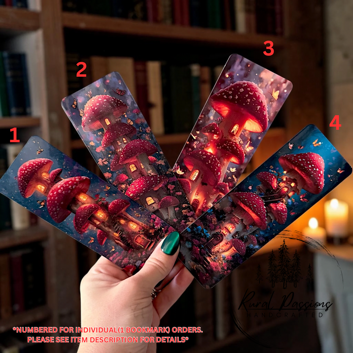 Mushroom House Bookmark