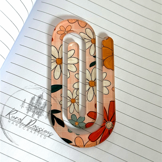 Flowers Jumbo Paper Clip