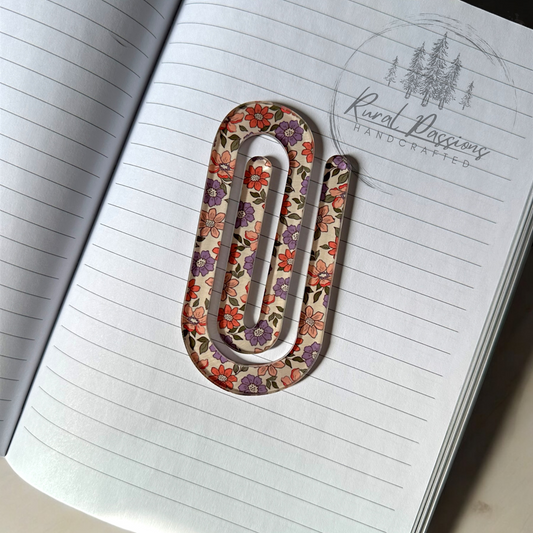 Floral Jumbo Paper Clip