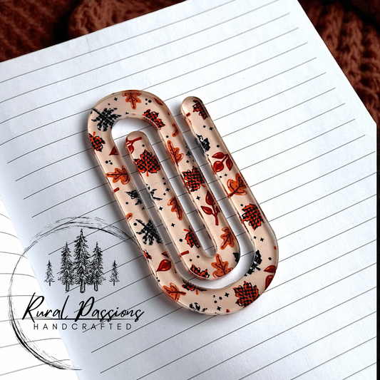 Fall Leaves Jumbo Paper Clip