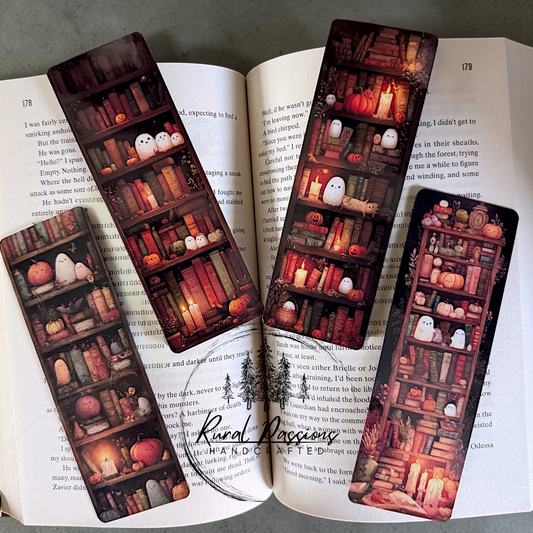 Ghosty Bookshelf Bookmark
