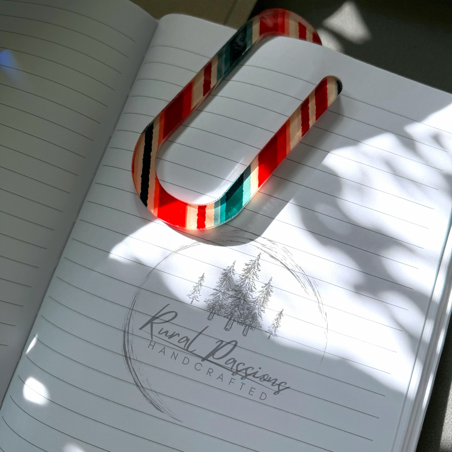 Red&Green Stripes Jumbo Paper Clip