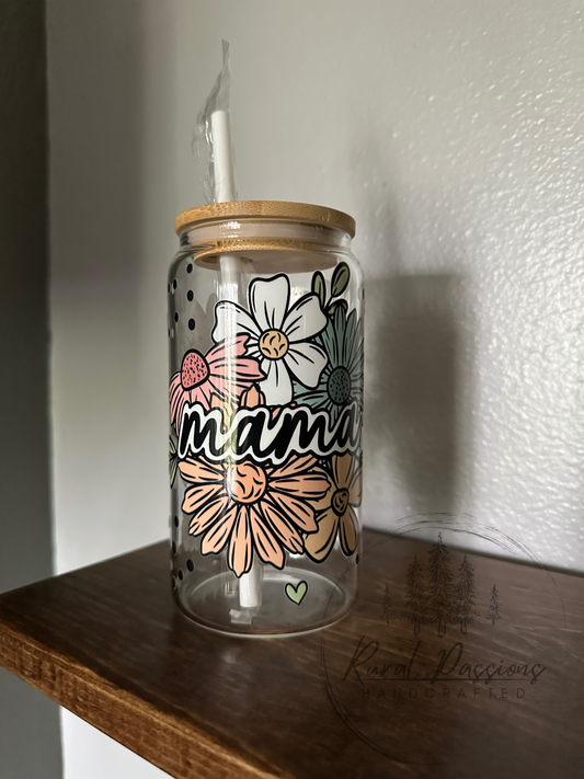 Mama 16oz Glass
