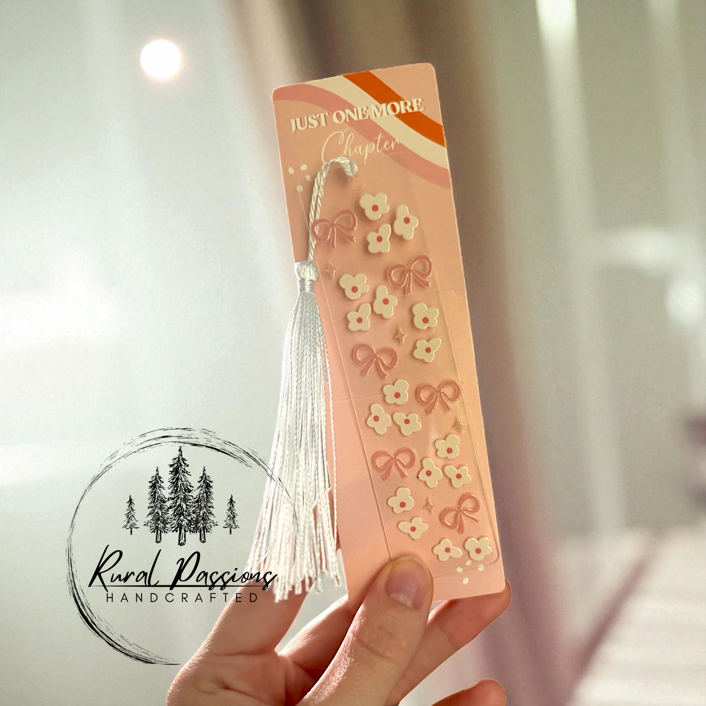 Bows & Flowers Acrylic Bookmark