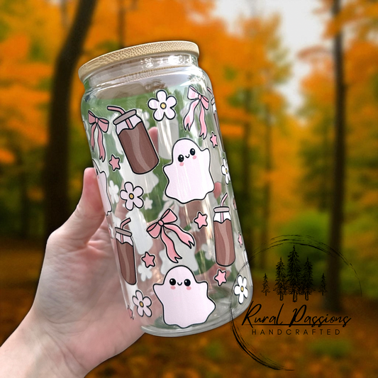 Ghosty n Coffee 16oz Glass