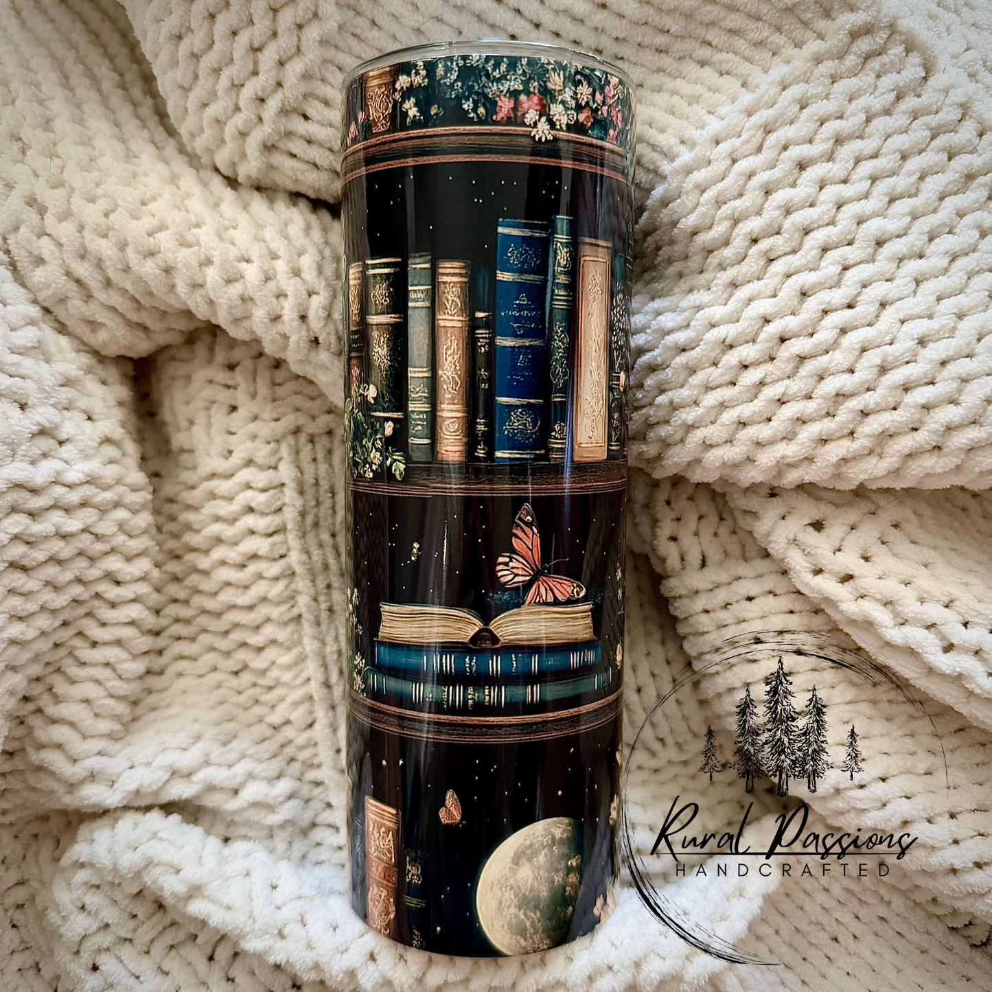 Midnight Bookshelf 20oz Stainless Steel