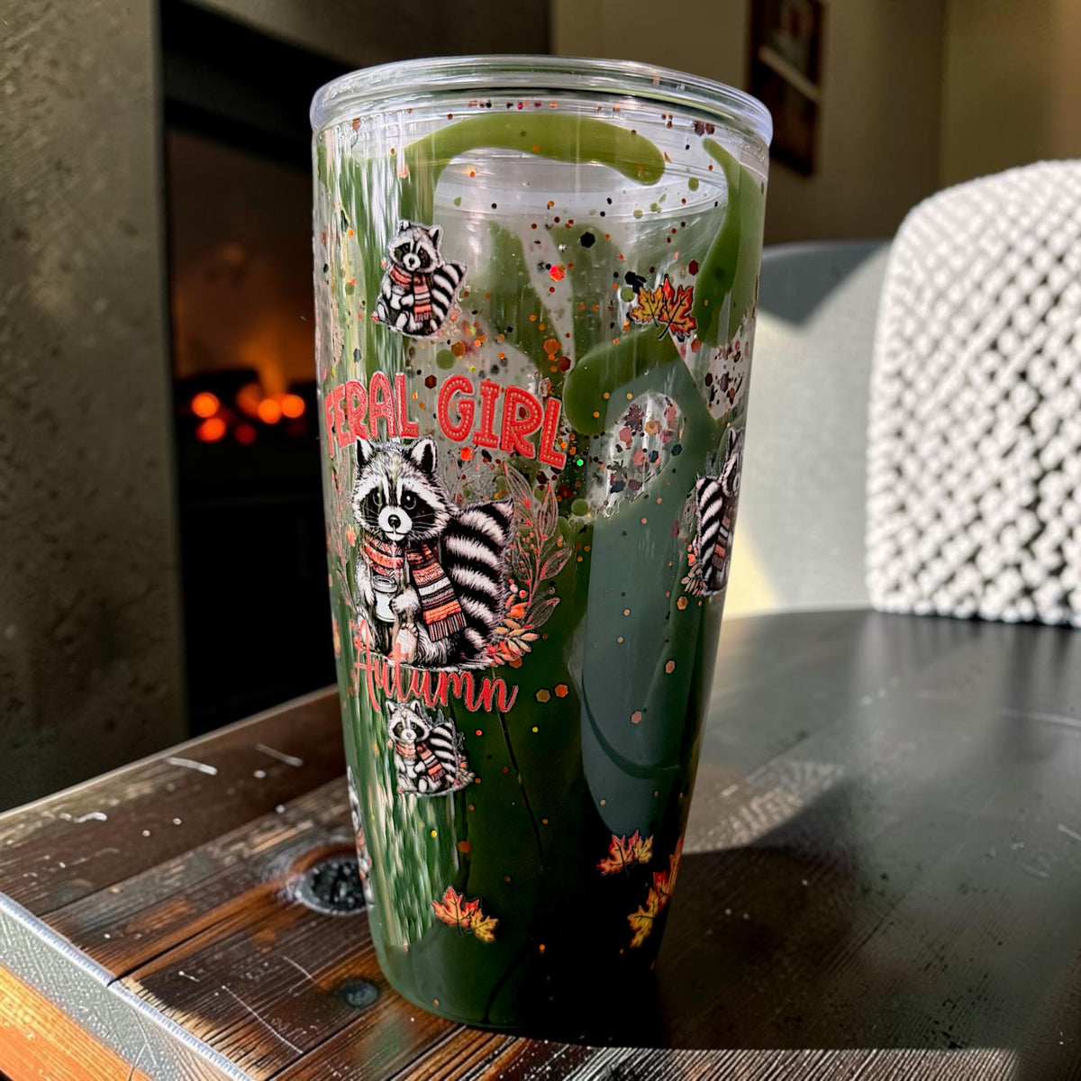 Feral Girl Autumn 24oz Acrylic