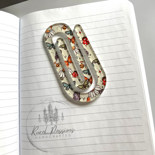 Lady Bugs and Butterflies Jumbo Paper Clip