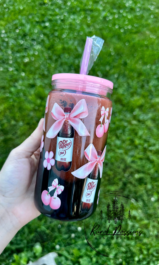 Diet Peppy Fizzy Snow Globe 12oz