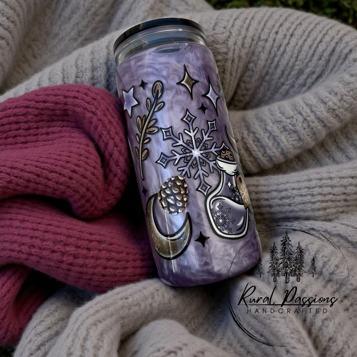 Winter Swirl 16oz Acrylic- *See Details*