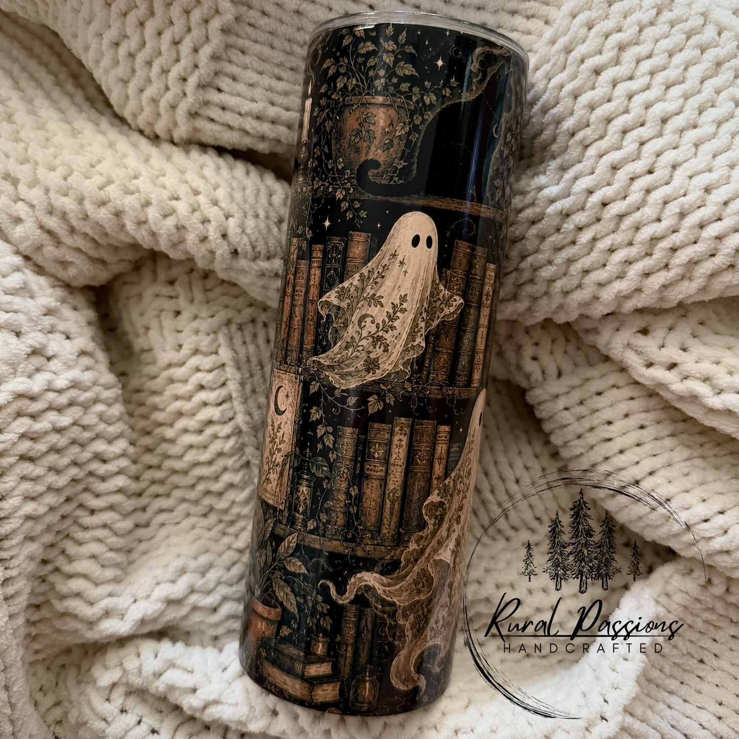 Spooky Bookshelf 20oz Stainless Steel