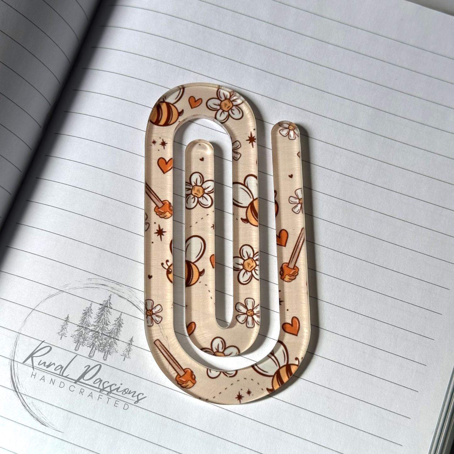 Honey Bee Jumbo Paper Clip