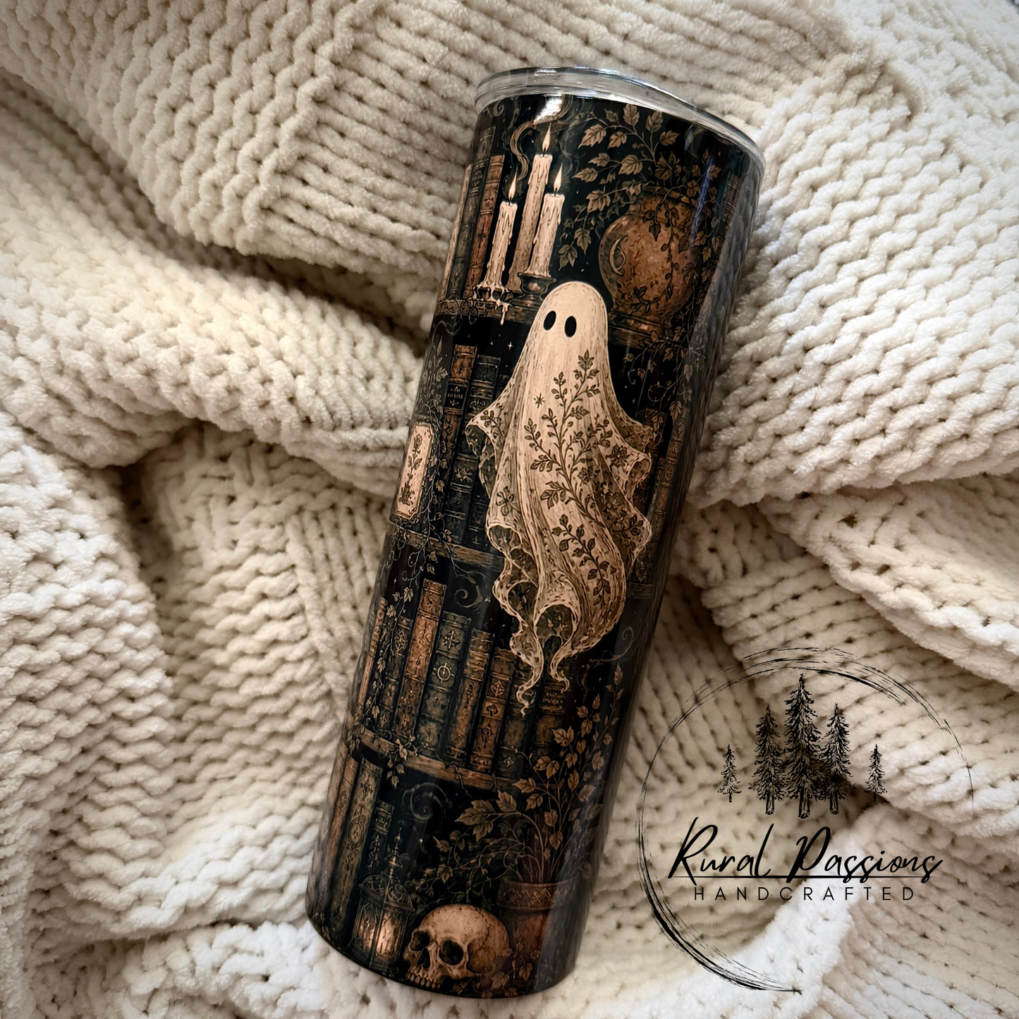 Spooky Bookshelf 20oz Stainless Steel