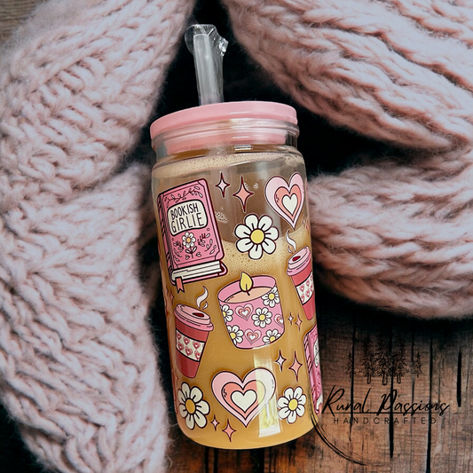 Bookish Girlie Iced Coffee 12oz Snow Globe