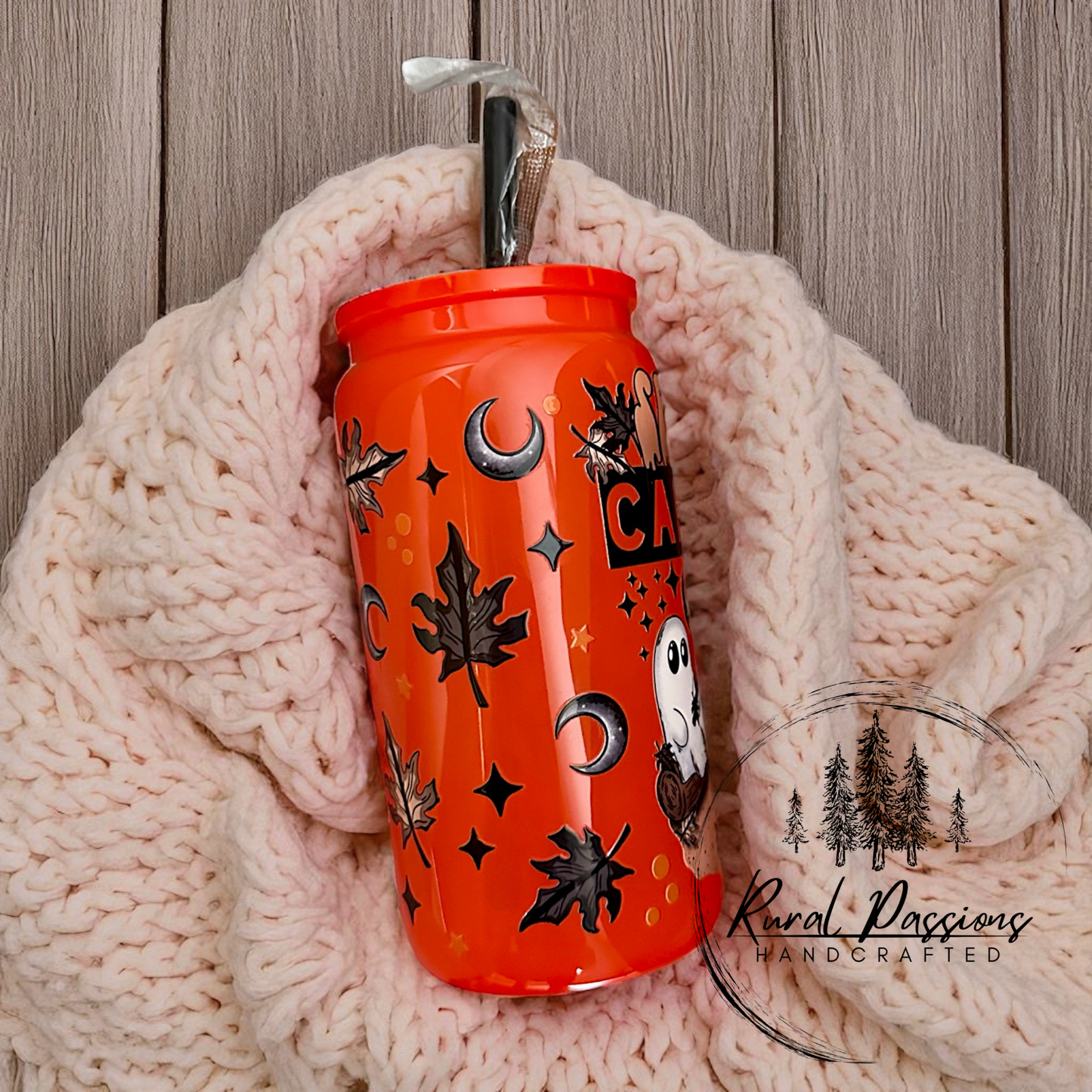 Spooky Campfire 16oz Glass