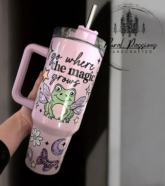 Go Where the Magic Grows 40oz Handled