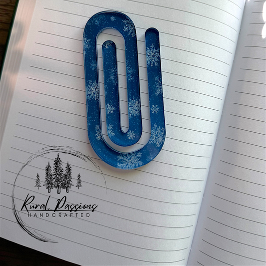 Snowflakes Jumbo Paperclip
