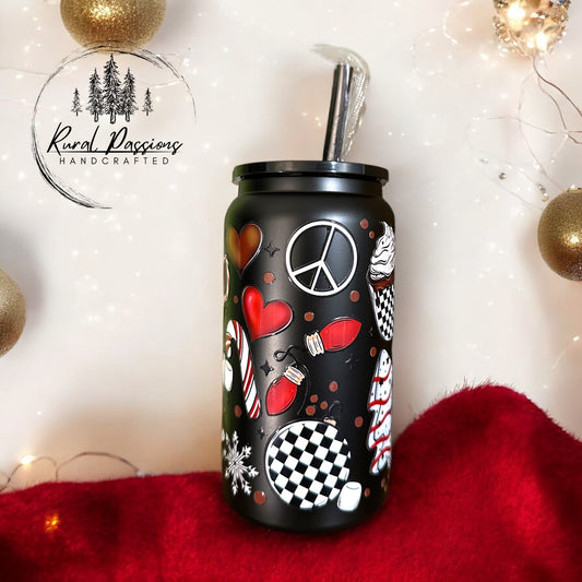 Peppermint Christmas 16oz Stainless Steel