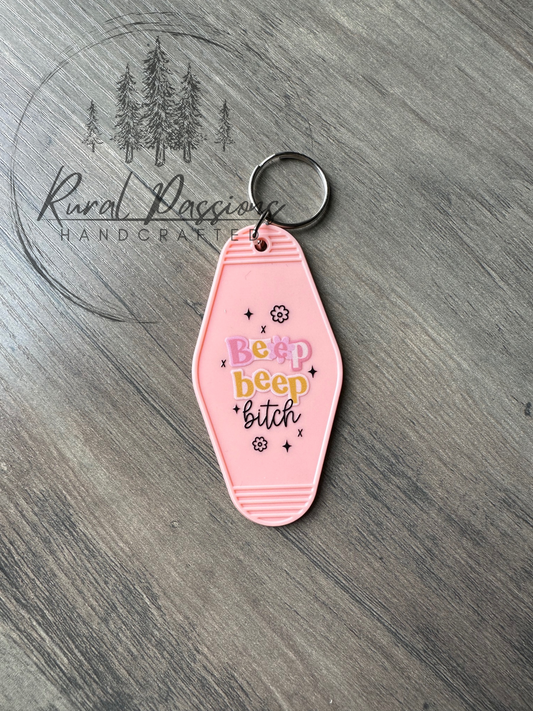 Beep Beep B*tch Keychain