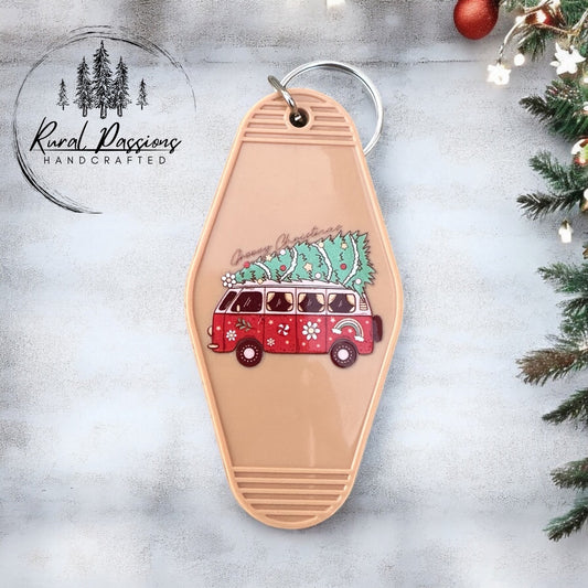 Groovy Christmas Keychain