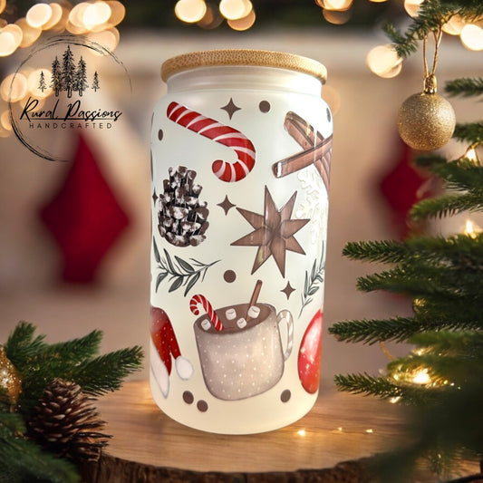 Peppermint Hot Cocoa Frosted 16oz